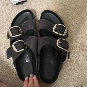 Grey Birkenstocks